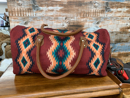 Canvas Duffel Bag -Aztec