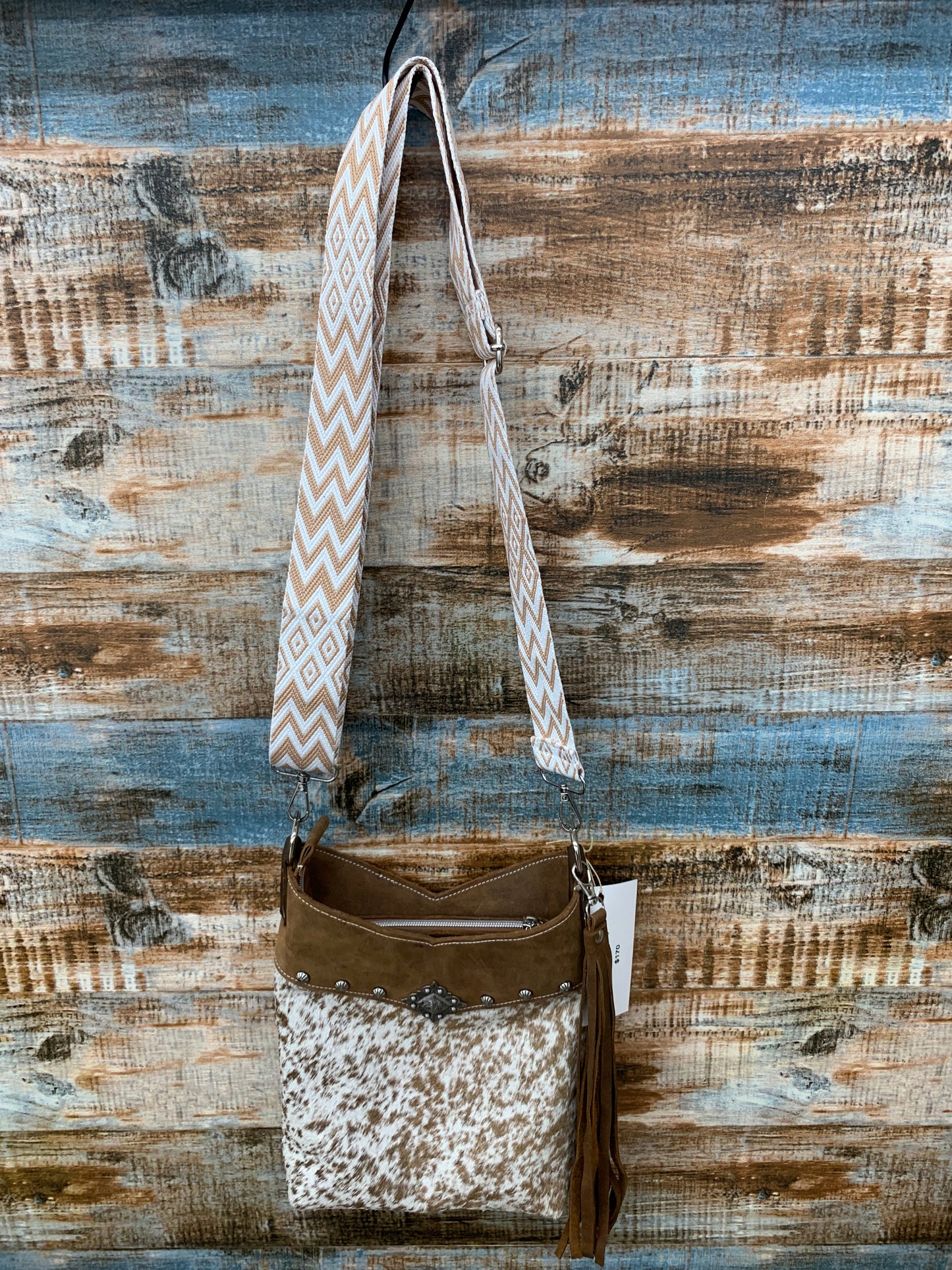 TC Cowhide Crossbody Purse