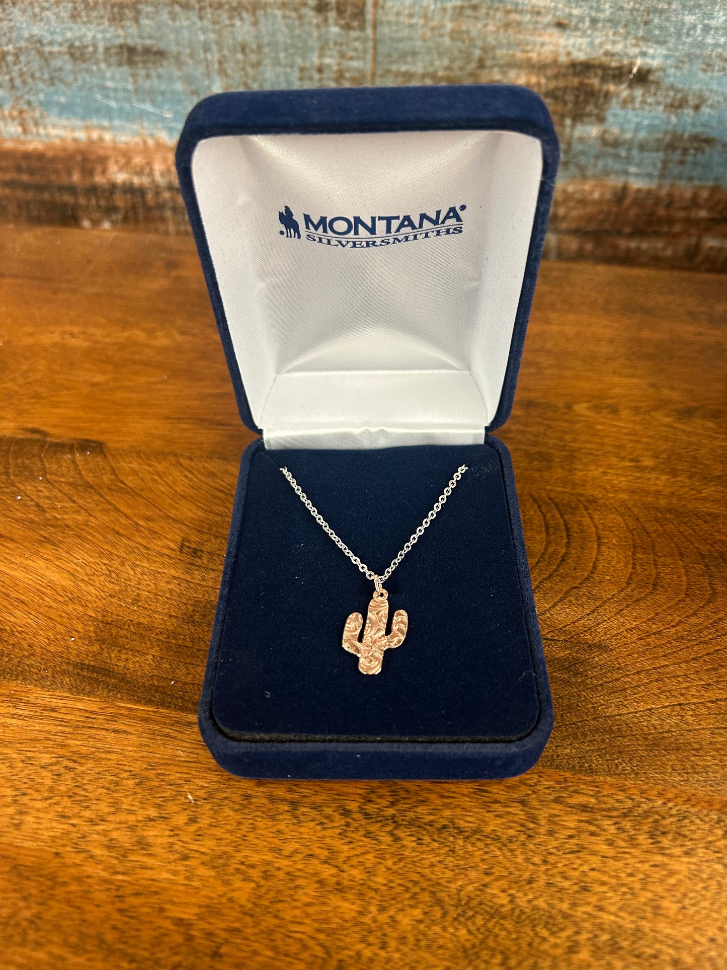 Rose Gold Cactus Necklace