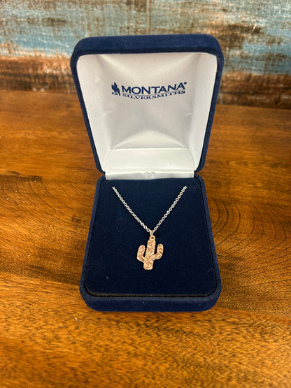 Rose Gold Cactus Necklace