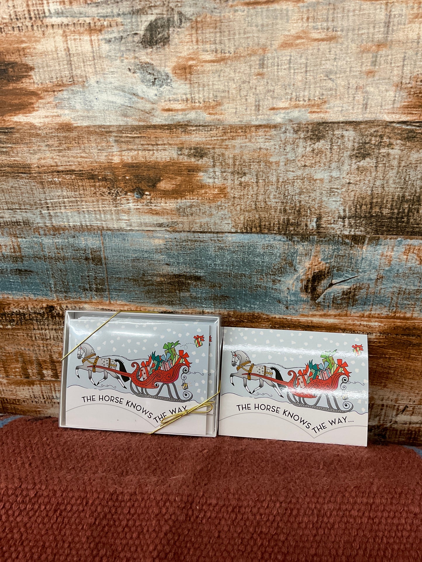 Holiday Box W/ 8 cards- Sleigh