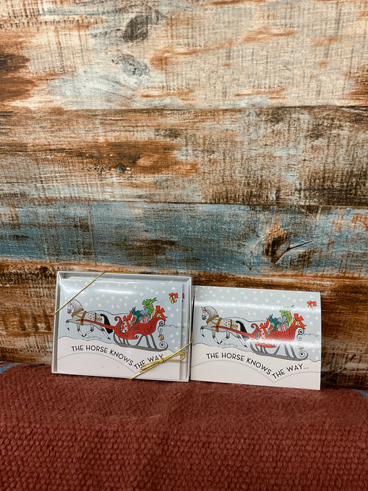 Holiday Box W/ 8 cards- Sleigh