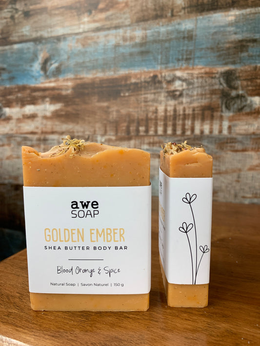 Shea Butter Body Bar-      Golden Ember