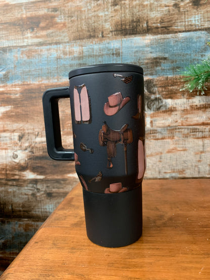 Western Flip Top Tumbler