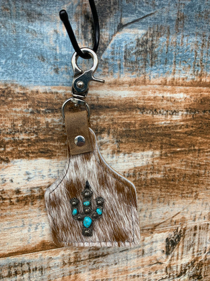 TC Hide Ear Tag Keychains