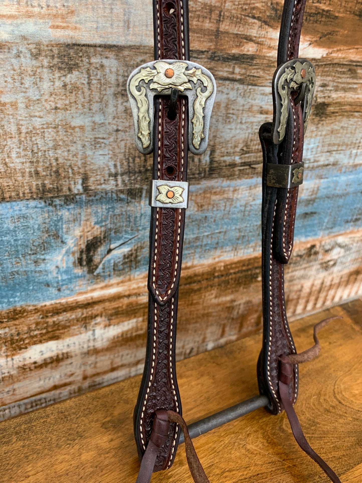 5/8” Single Ear Rosewood Spider Headstall