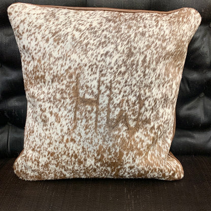 TC Cowhide Throw Pillows