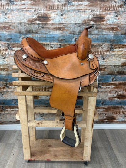 Used Western Rawhide Saddle