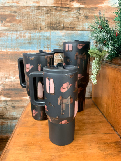 Western Flip Top Tumbler