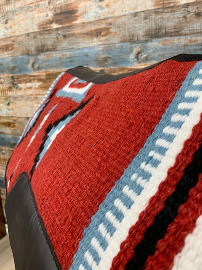 Used Red/Blue/White Saddle Pad