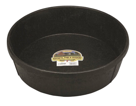 Rubber Feed Pan- 3 Gallon