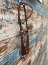 Load image into Gallery viewer, CPT Eared Headstall with Steerhead Conchos
