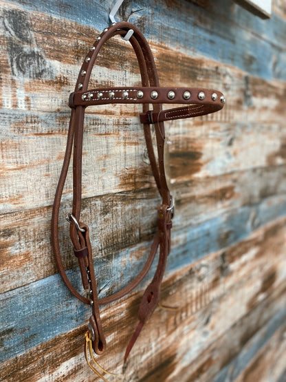 CPT Double Buckle Browband with Fancy Dots