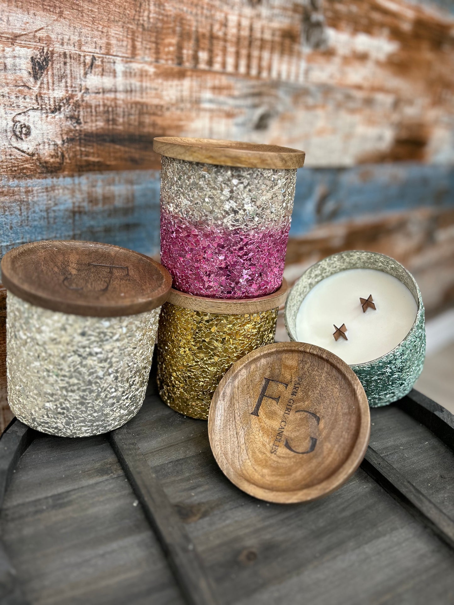 Farm Girl Sparkle Jar Candles