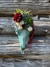 Load image into Gallery viewer, KVB Turquoise Floral Skull

