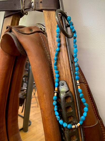 Genuine Turquoise with Spiny Oyster Necklace