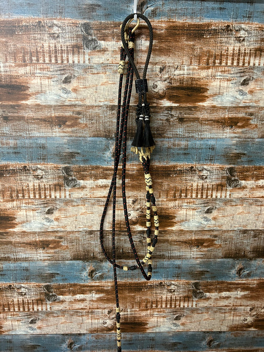 War Bridle with Black Romel Reins