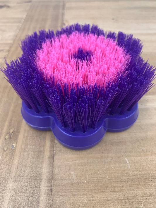 Flower Shape Purple Grooming Brush