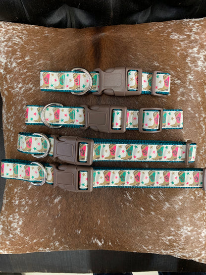 Western Print Dog Collar