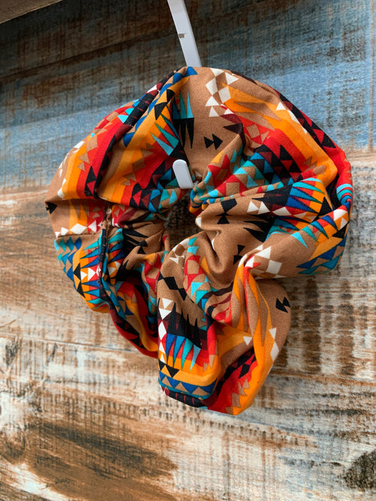 Jumbo Pendleton Scrunchie