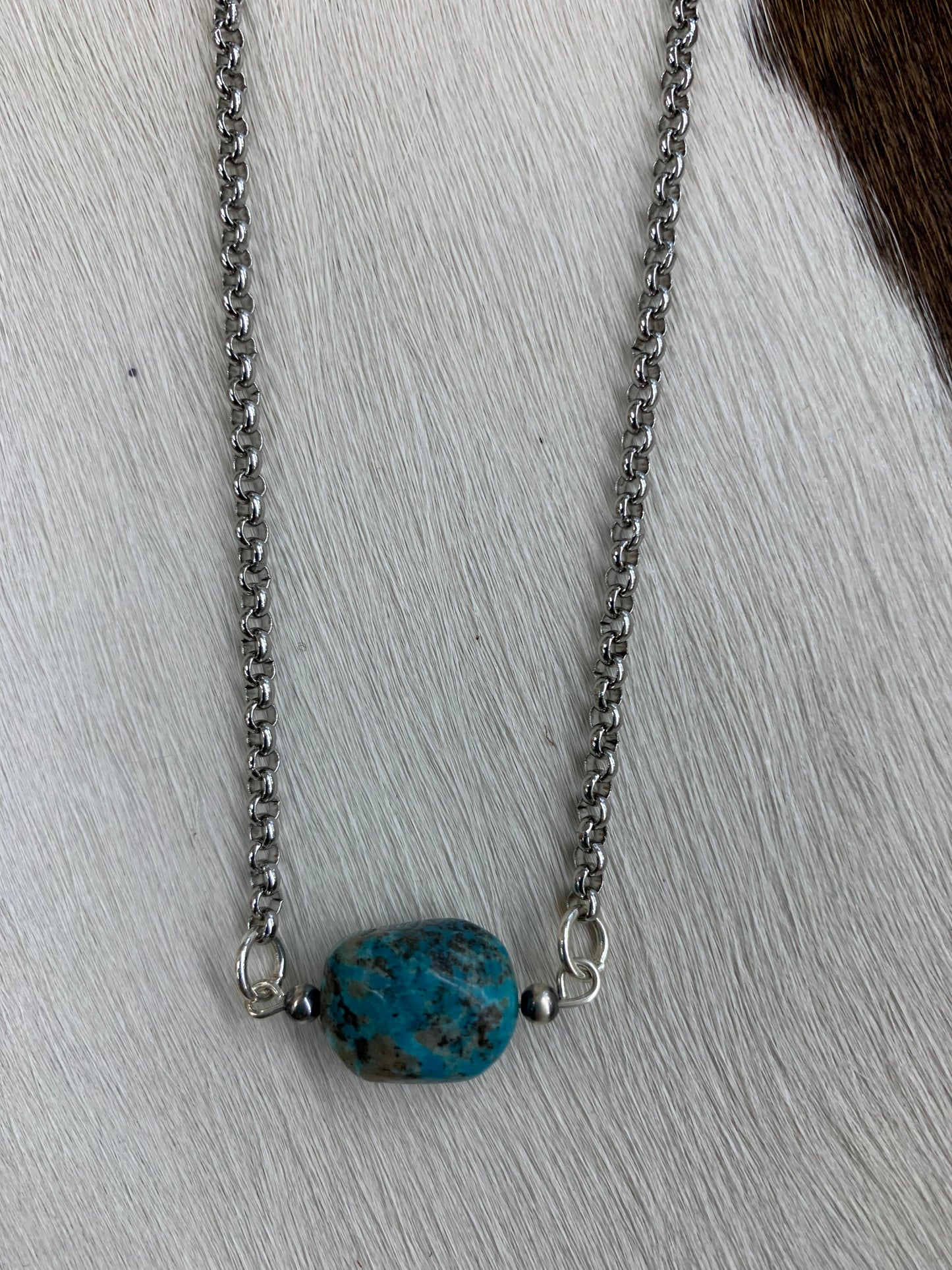 Turquoise Nugget Choker