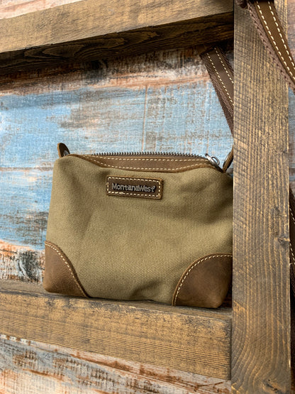 Montana West Leather Mini Crossbody With Detachable Pouch