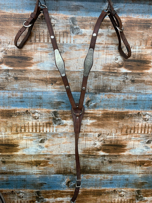 Used Breast Collar with Silver