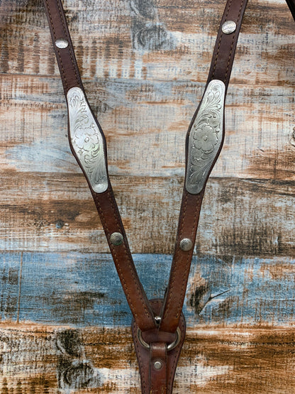 Used Breast Collar with Silver