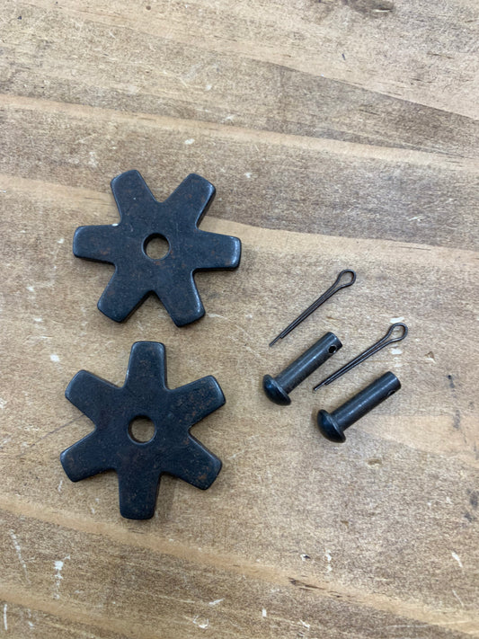 Black Steel Antiqued Rowels