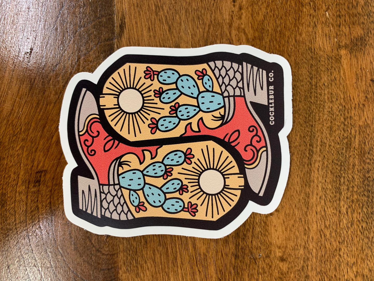 Cactus Boots Sticker