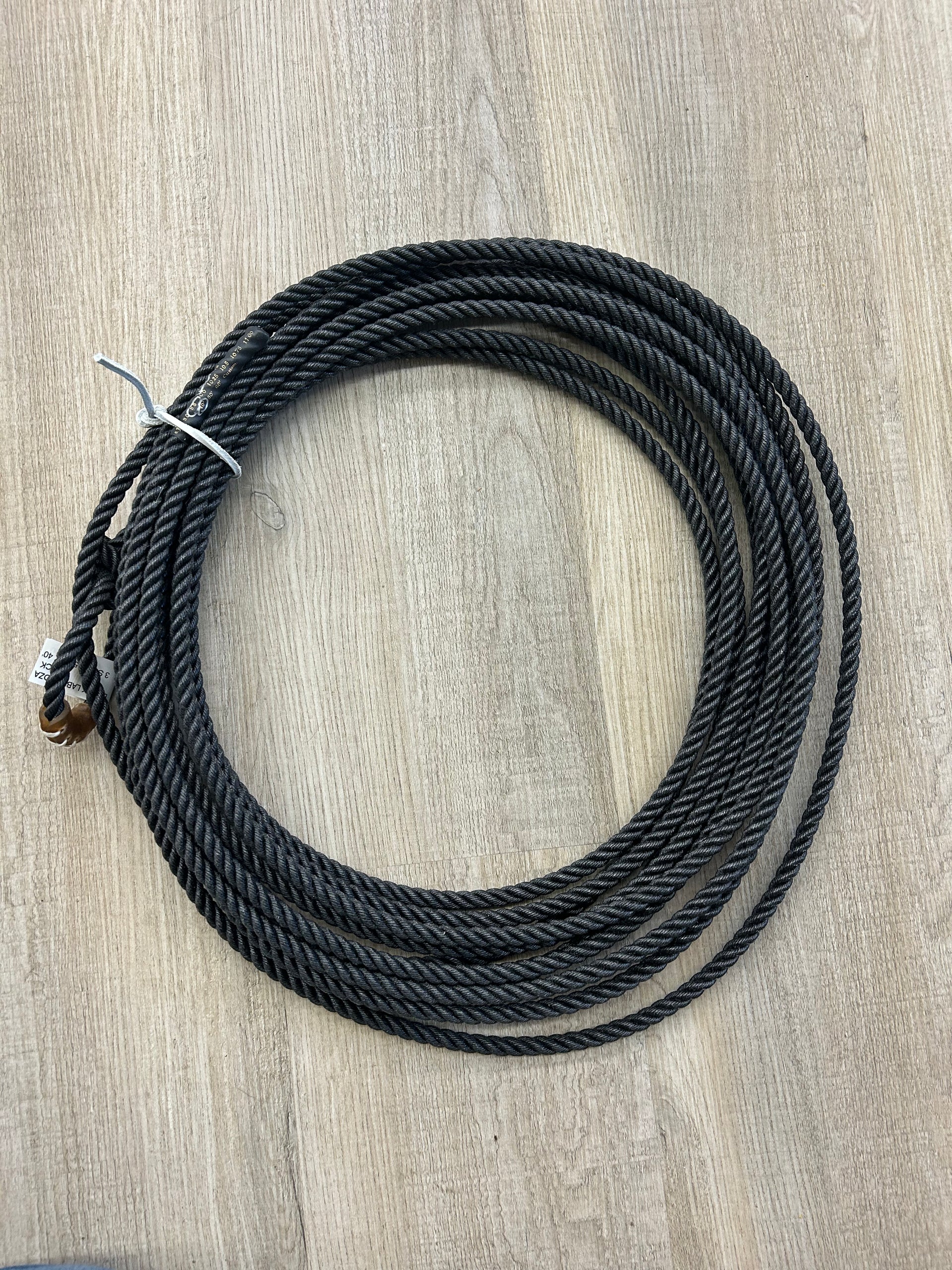 Corde De Ranch Poly 3 Brins Uoza - Étiquette Noire - 9.0 X 60 Pieds - Neuf