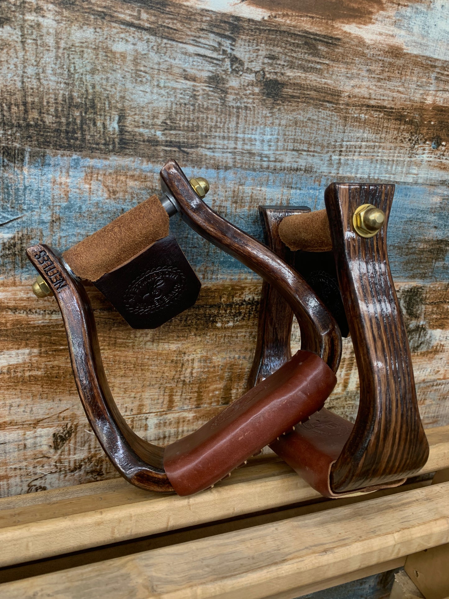 Used Half Breed Nettles Stirrups