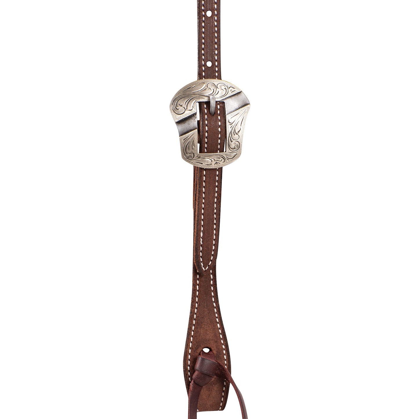 Martin Chocolate Roughout Browband Headstall W/ Salinas Buckle
