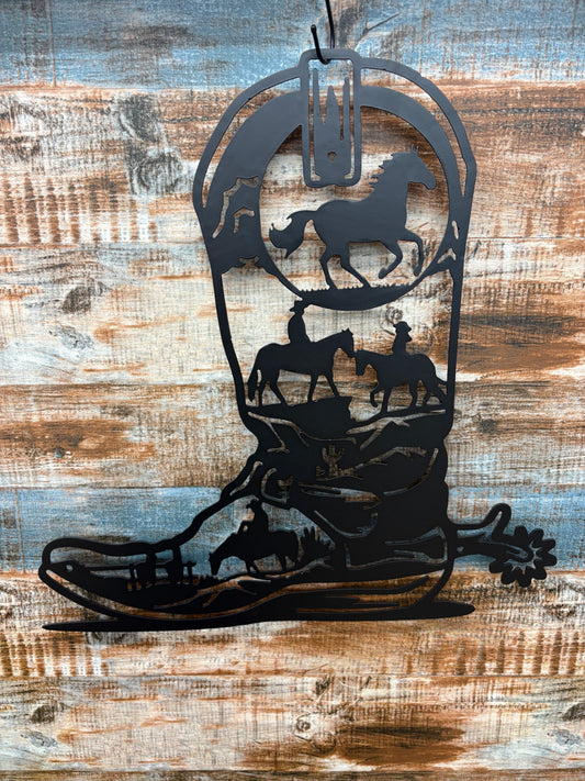 RMP Metal Artwork- Cowboy Boot