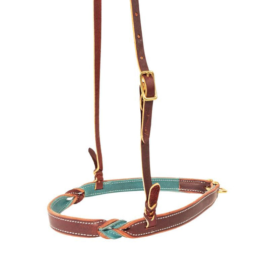 PC DOUBLE PLY TWIST EMERALD BURGUNDY NOSEBAND