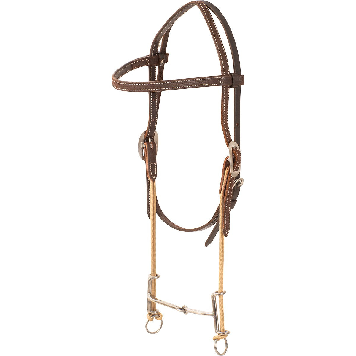 CE Loomis Browband Headstall and Draw Gag W/ Twisted Wire