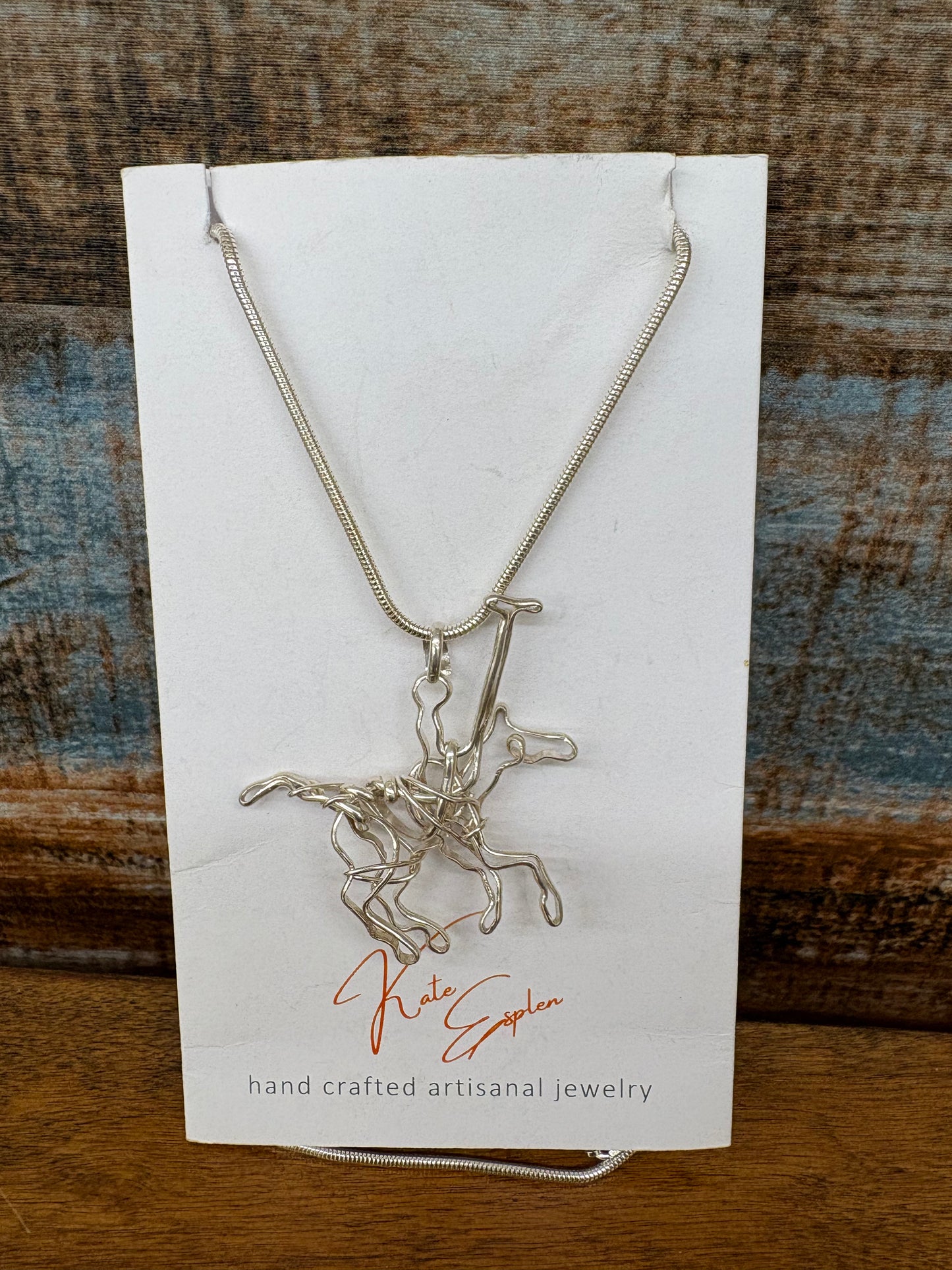Polo Horse Necklace Pendant