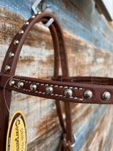 Load image into Gallery viewer, Double Buckle Browband with Fancy Dots
