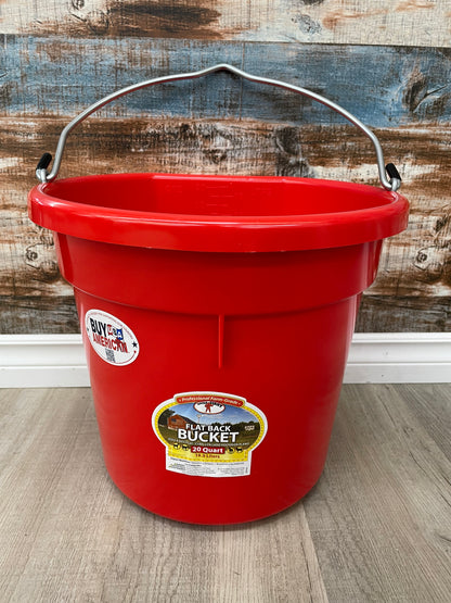 FGS 20 Quart Flatback Bucket