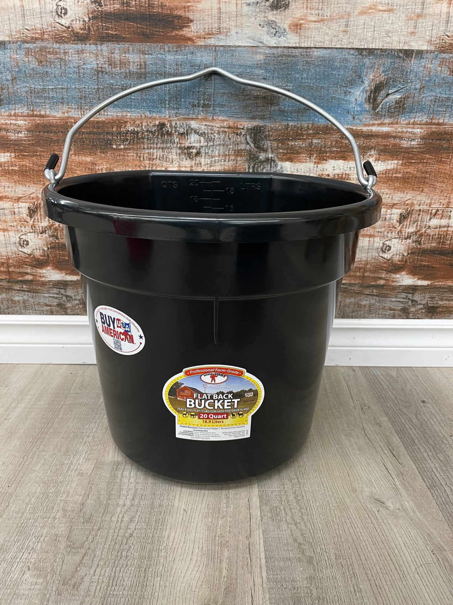 FGS 20 Quart Flatback Bucket