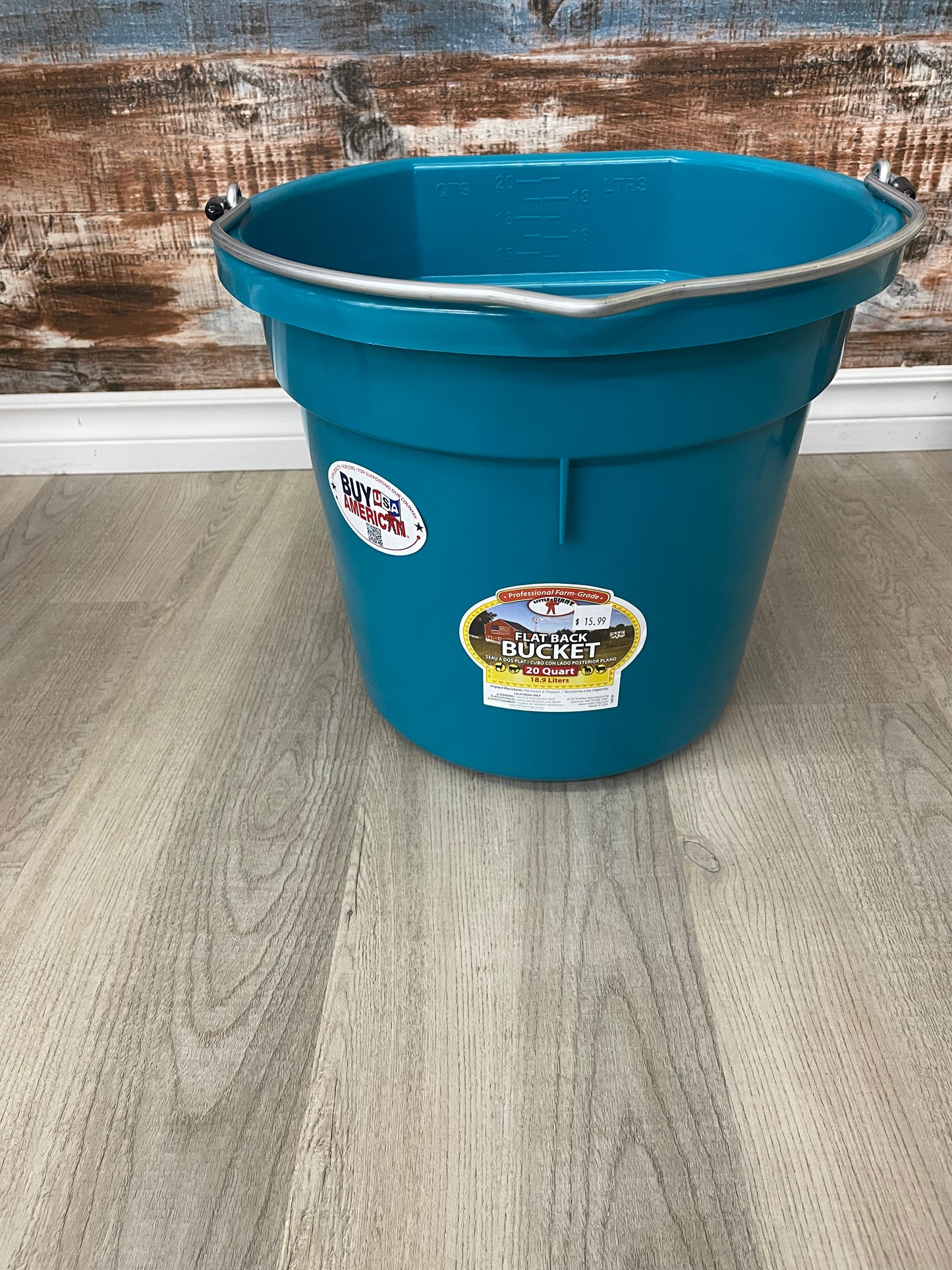 FGS 20 Quart Flatback Bucket