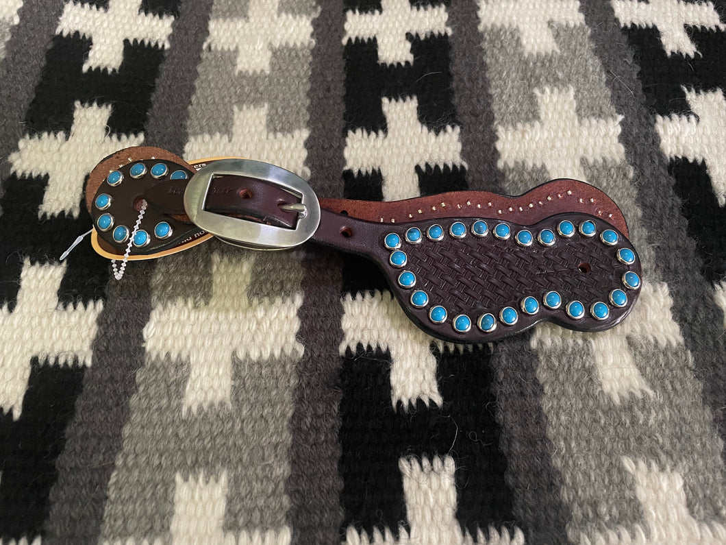CPT Dark Spur Straps with Turquoise