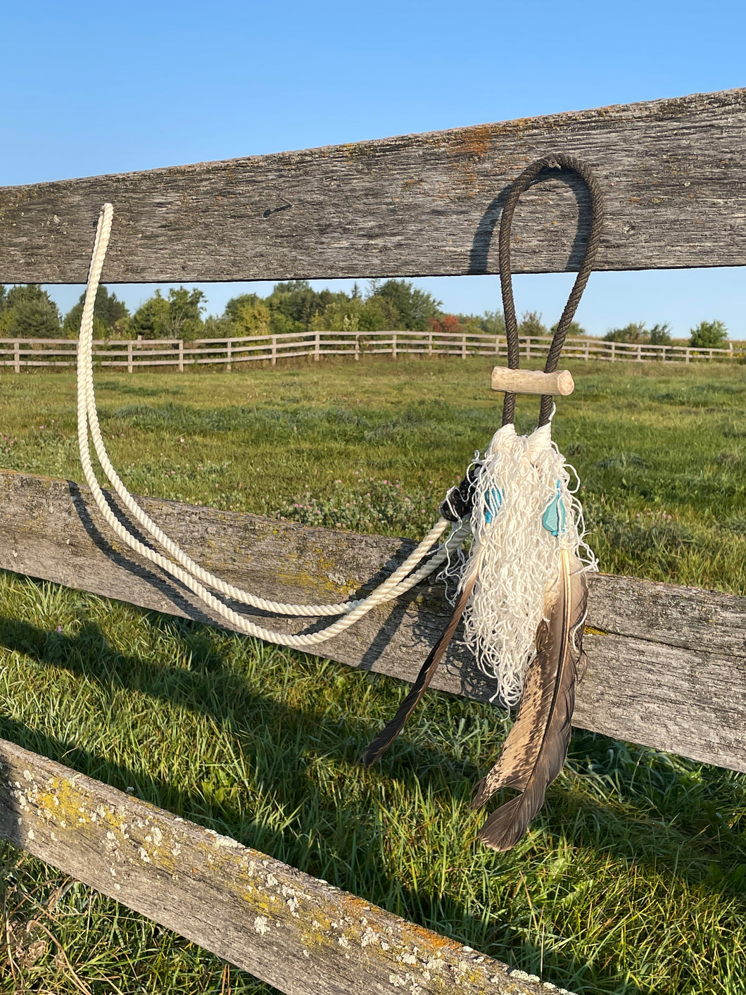 War Bridle Gru Style with Feathers