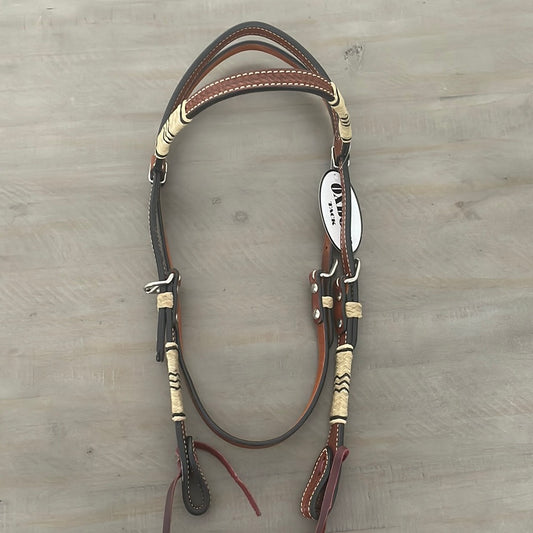 Oxbow Browband with Rawhide