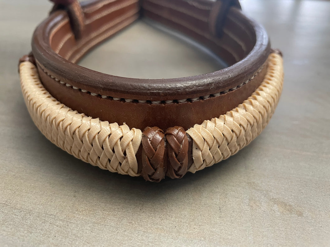 Triple A Noseband with Rawhide