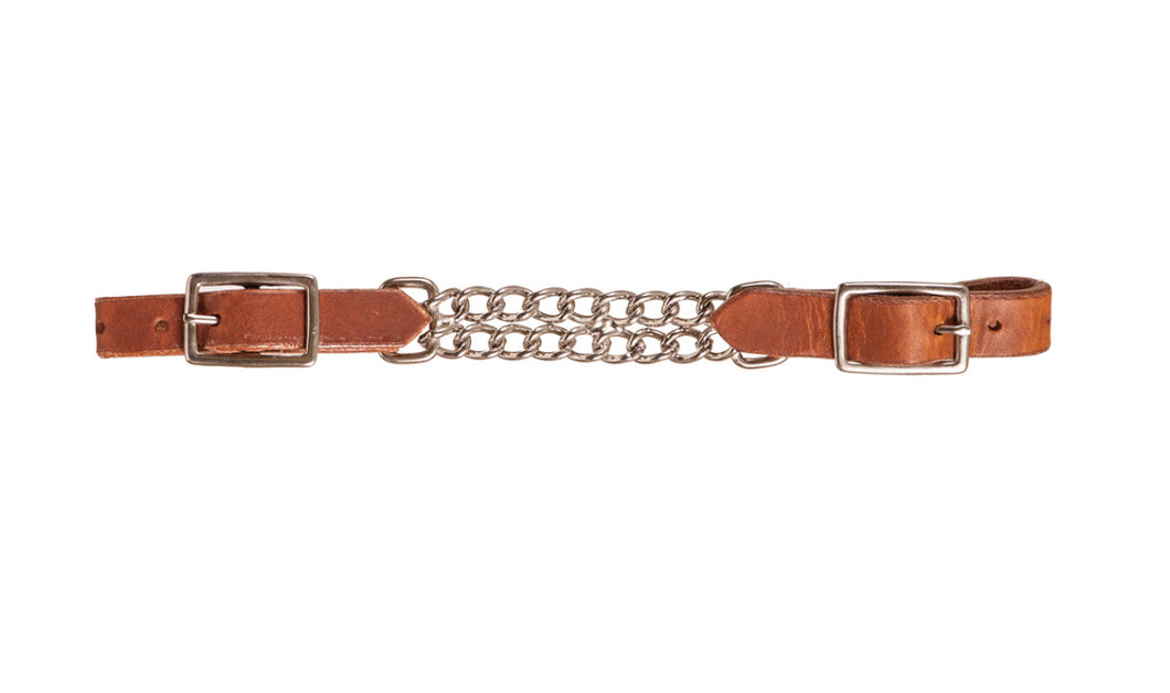 Leather Double Chain Curb