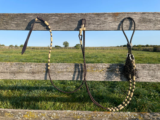 War Bridle with Black Romel Reins